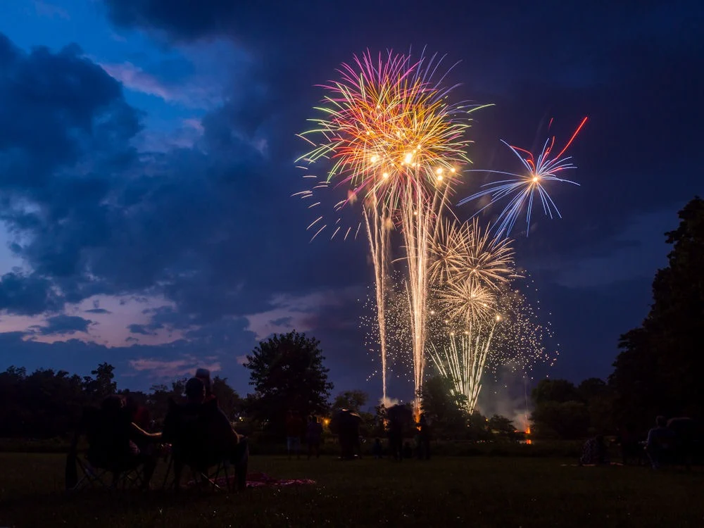 Fireworks on 4th of July