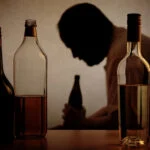 a man about to drink alcohol