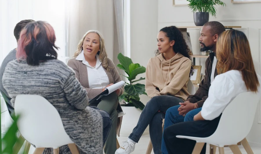Group of Individuals in Benzo Addiction Treatment in Washington Group of Individuals in Benzo Addiction Treatment in Washington
