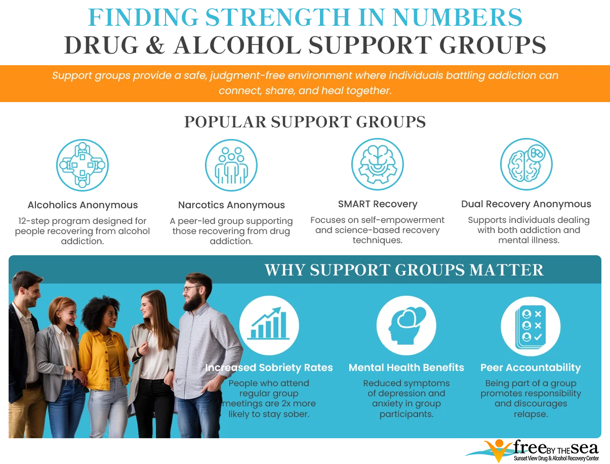 Infographics About Drug and Alcohol Support Groups Infographics About Drug and Alcohol Support Groups