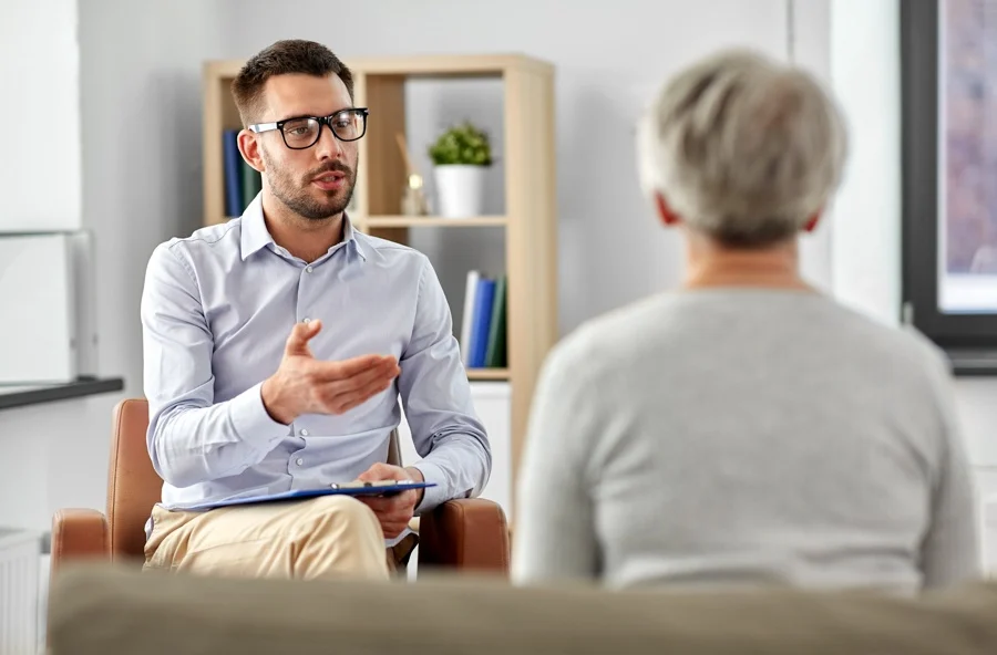 Woman attending stress disorder treatment in Washington State Woman attending stress disorder treatment in Washington State
