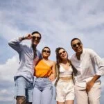 group of friends supporting summer mental health