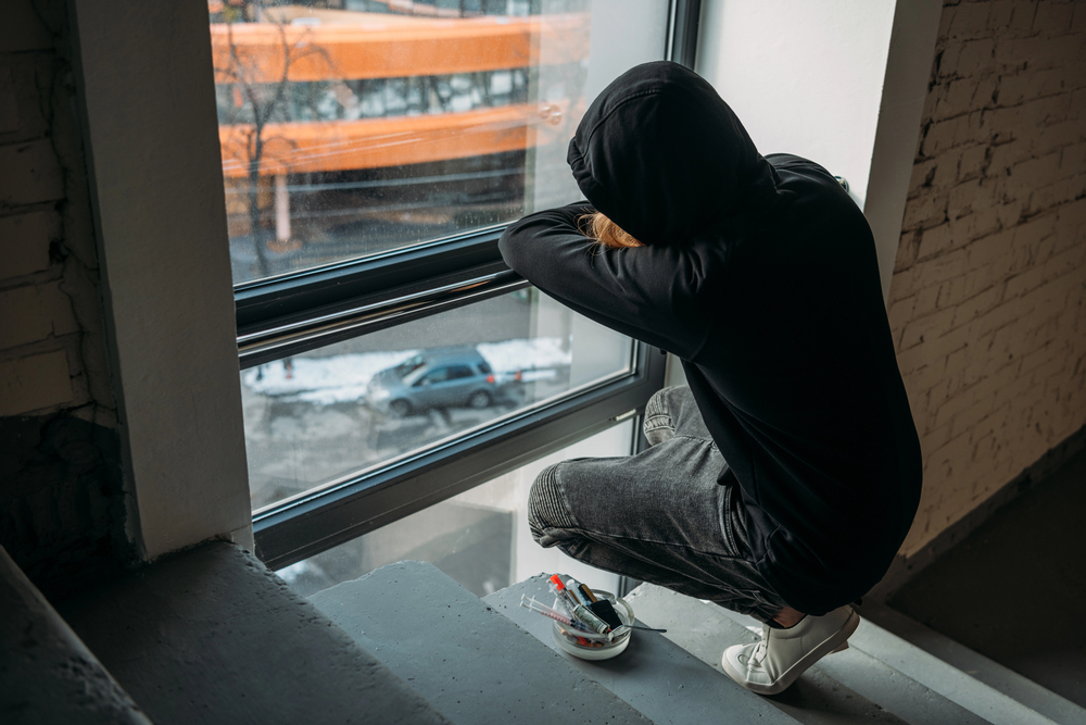 patient having different types of drug abuse