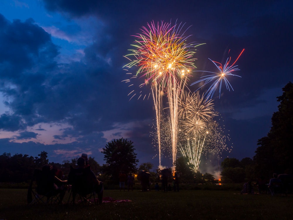 Fireworks on 4th of July
